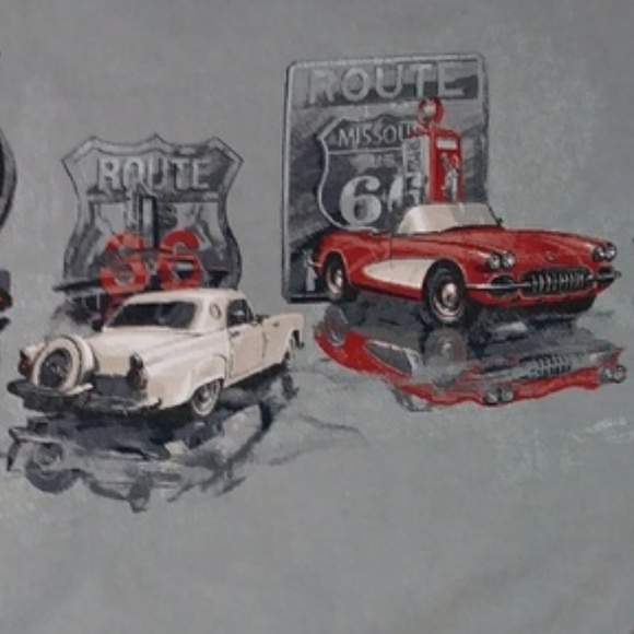 RedHead Other - Route 66 Grey T Shirt Mens Large Americana